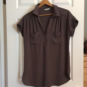 Pleione short sleeved tunic blouse